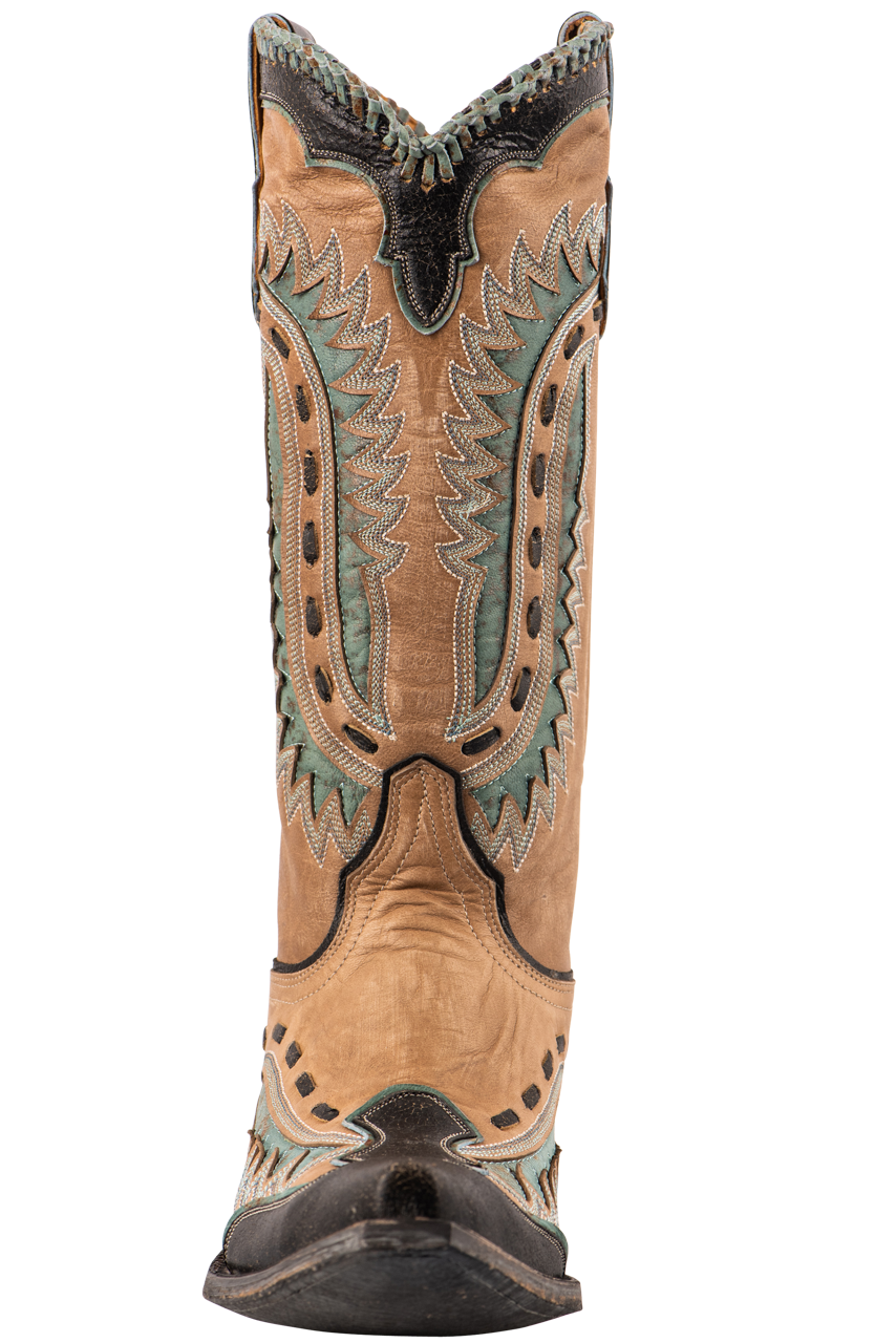 Old Gringo Women's Goat Leather Cowgirl Boots - Quioga Bone Western Style Ankle Boots for Country Dancing & Rodeo Events