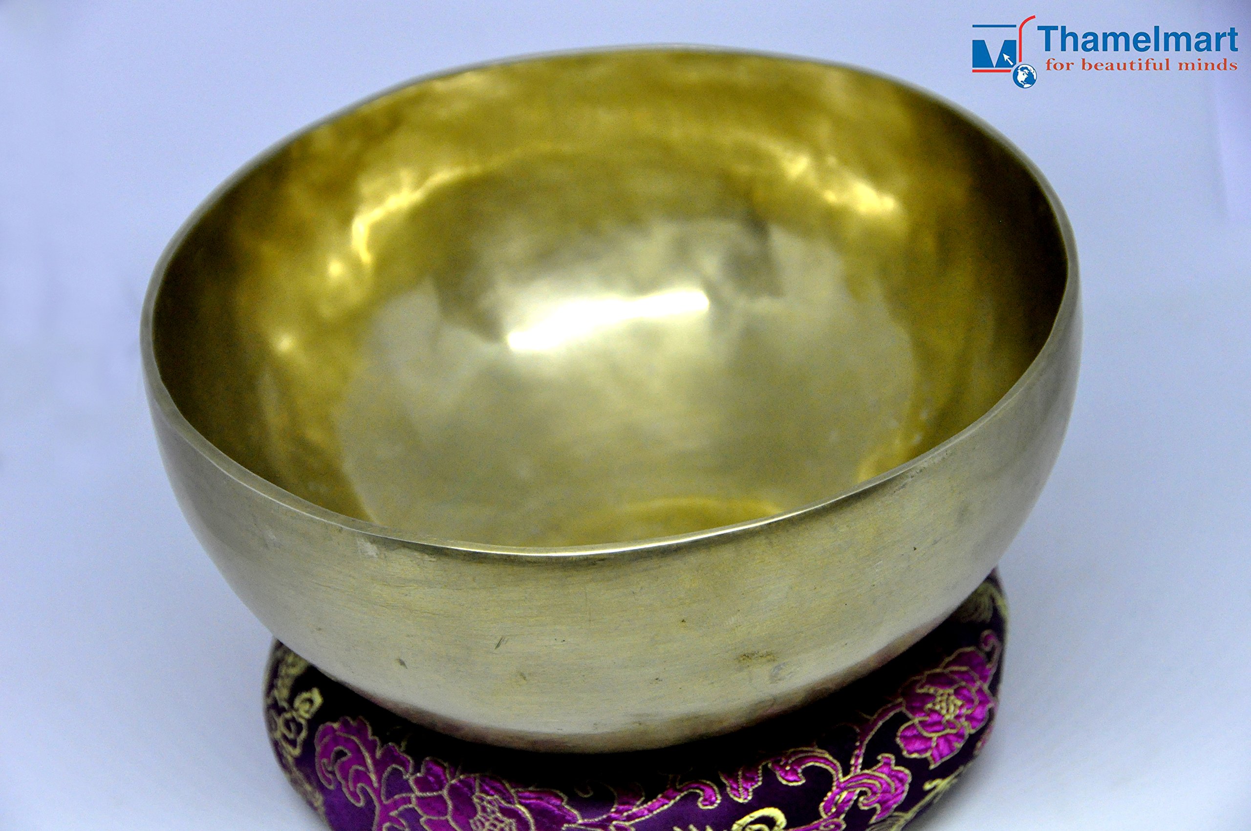 Handmade Tibetan Singing Bowl from Nepal - 7.5 Inch Meditation Bowl for Yoga, Mindfulness & Sound Healing Therapy