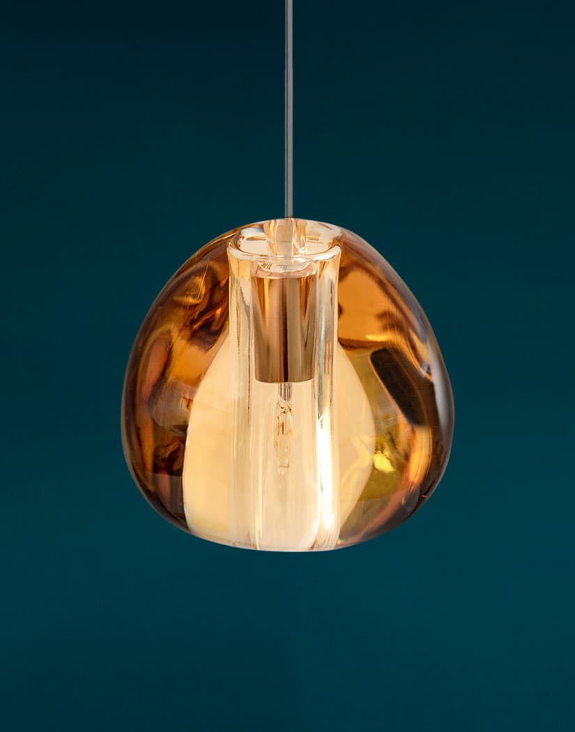 Elegant Crystal Pendant Light - Modern Chandelier for Dining Room, Bedroom & Living Room Decor - Dimmable LED Hanging Lamp for Home & Office Lighting