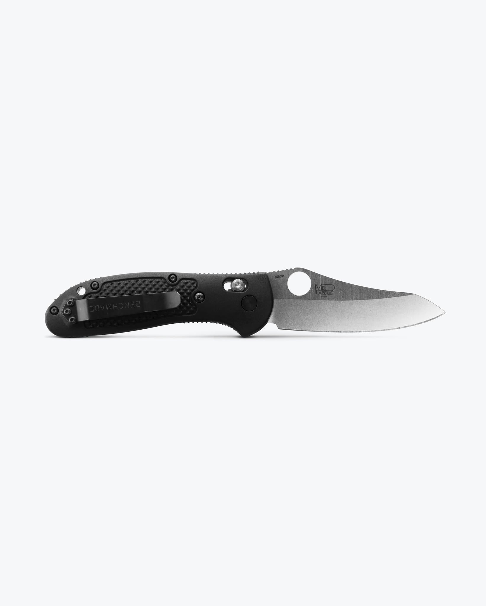 Benchmade Griptilian Folding Knife - Black Grivory Handle, Sheepsfoot Blade - EDC, Outdoor, Camping & Everyday Carry