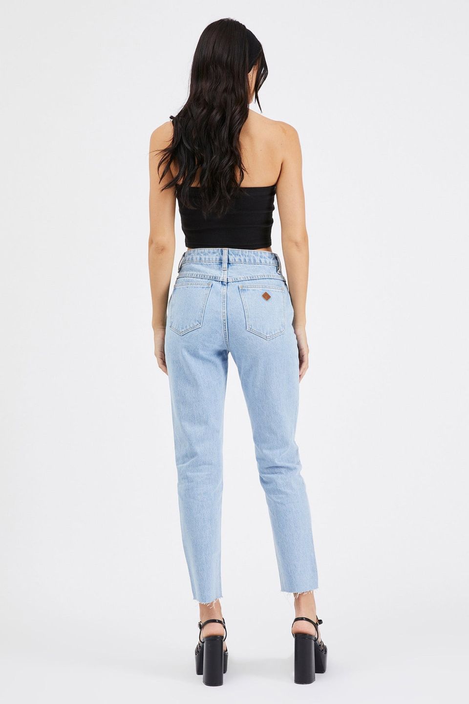 94 High Slim Walk Away Pale Blue Denim Jeans for Women - Stylish Skinny Fit Stretch Denim Pants for Casual Wear & Everyday Outfits