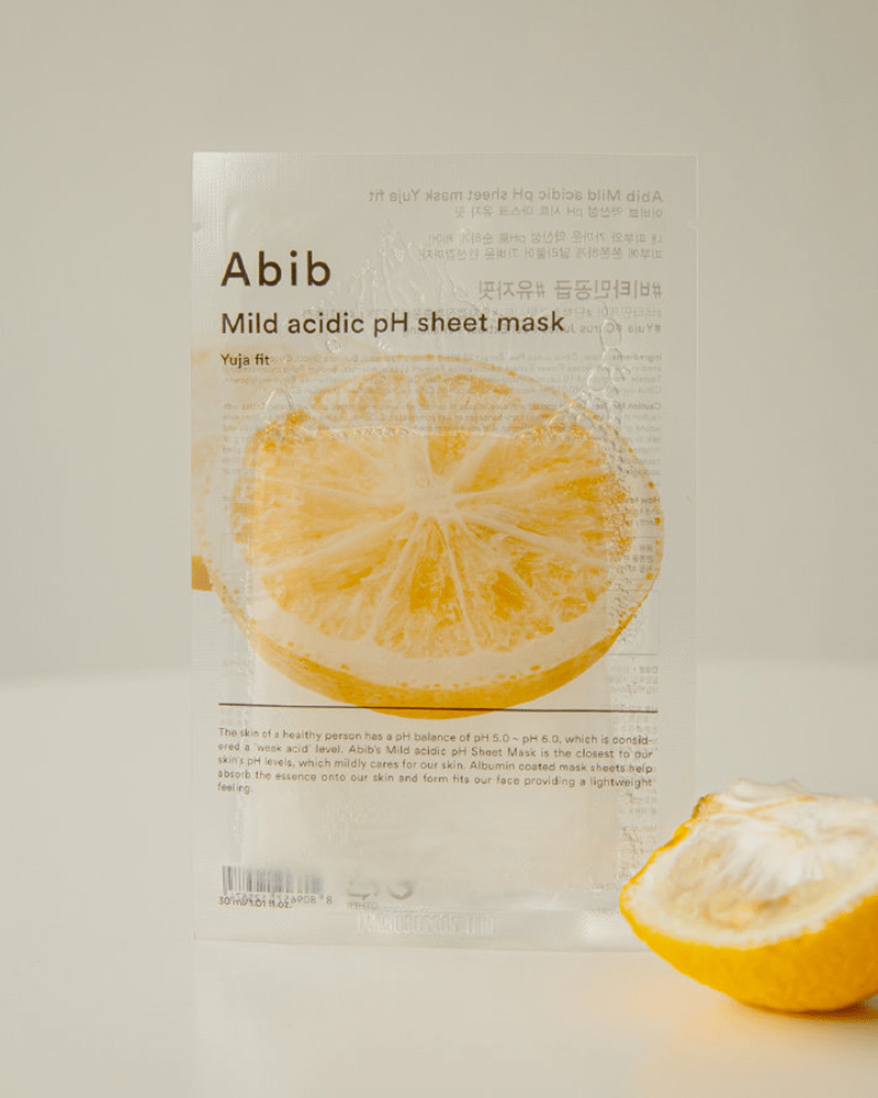 Abib Mild Acidic pH Sheet Mask - Yuja Vitamin C Brightening Facial Mask for Glowing Skin | Korean Skincare for Hydration & Radiance | Perfect for Daily Use & Spa Nights