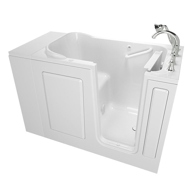 2848 Series 28W x 48L Gelcoat Walk-In Air Spa Bathtub with Right Hand Drain & Faucet - Perfect for Home Relaxation, Bathroom Upgrade & Luxury Spa Experience