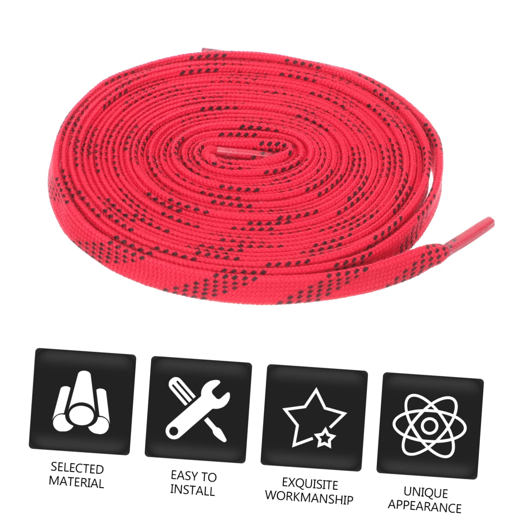 NOLITOY 4 Pairs Ski Skates Belt Shoelaces - Durable Replacement Shoelaces for Sneakers, Hockey & Sports Shoes - Perfect for Skiing, Skating & Outdoor Activities
