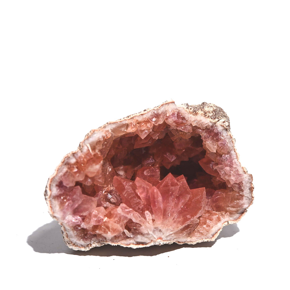 Natural Pink Amethyst Geode Crystal Cluster - Healing Stone for Home Decor, Meditation & Spiritual Gifts | Perfect for Office Desk, Yoga Space & Energy Healing