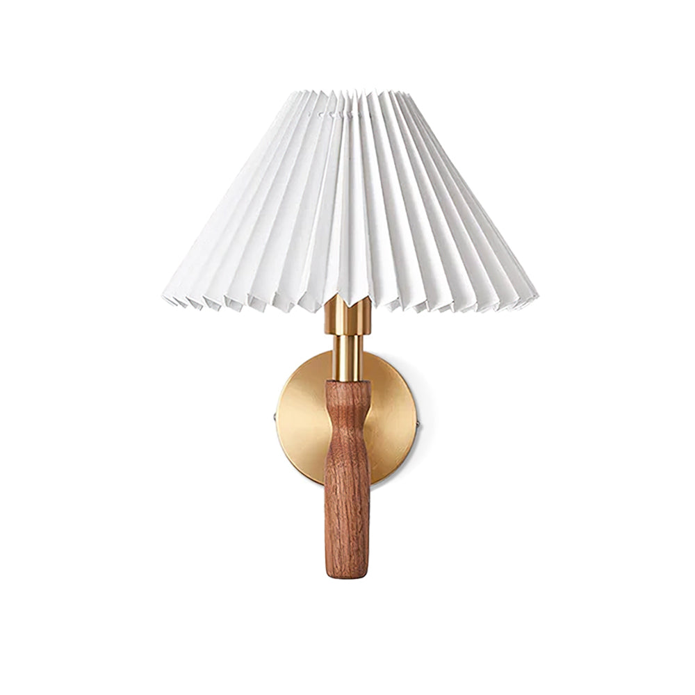 Maison Wooden Wall Lamp - Modern Handcrafted Wood Wall Light for Bedroom, Living Room, and Hallway - Warm Ambient Lighting for Home Decor