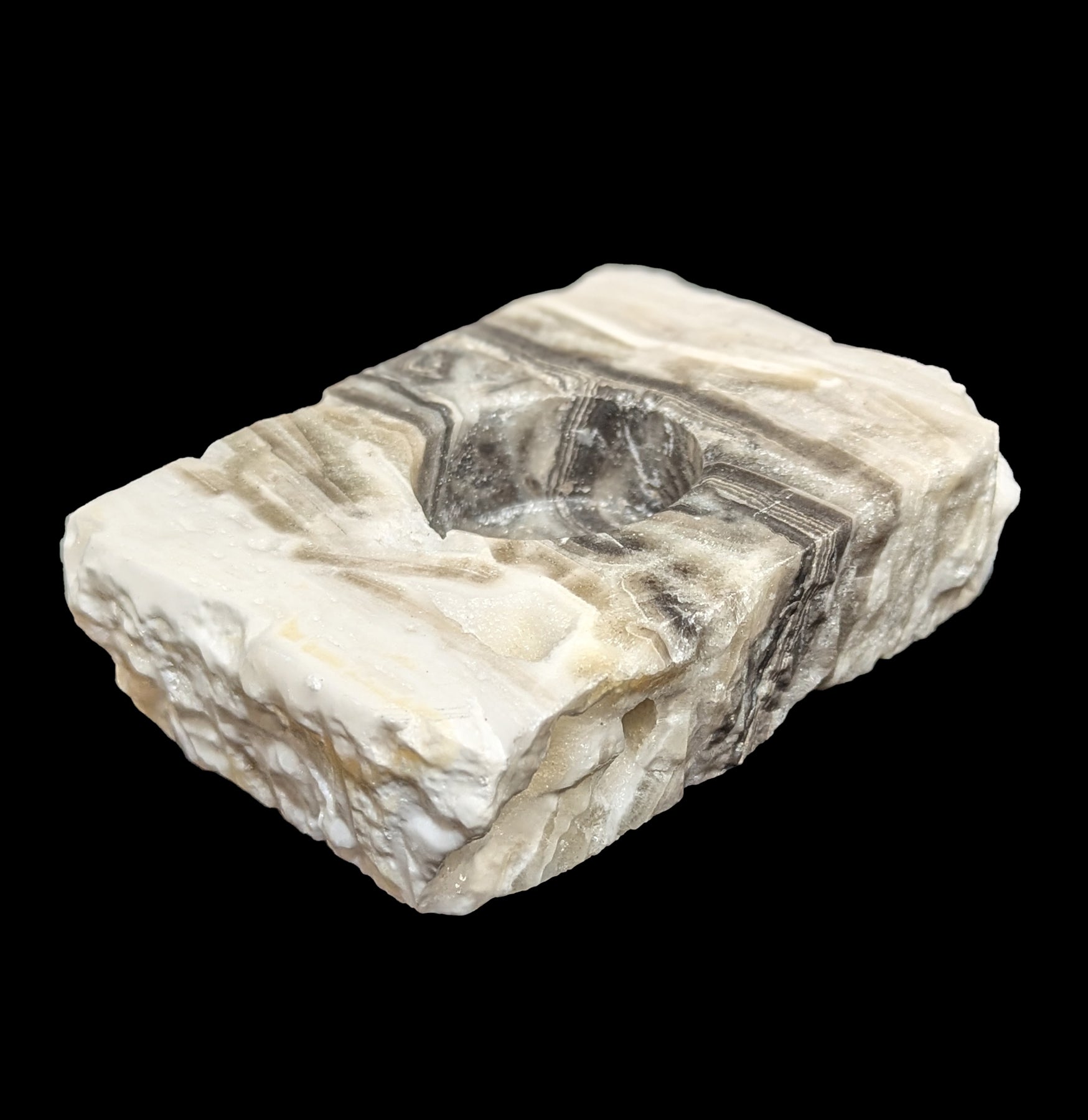 Mexican Onyx Crystal Candle Holder - Handcrafted Natural Stone Home Decor for Dining Table, Wedding Centerpiece & Meditation Space