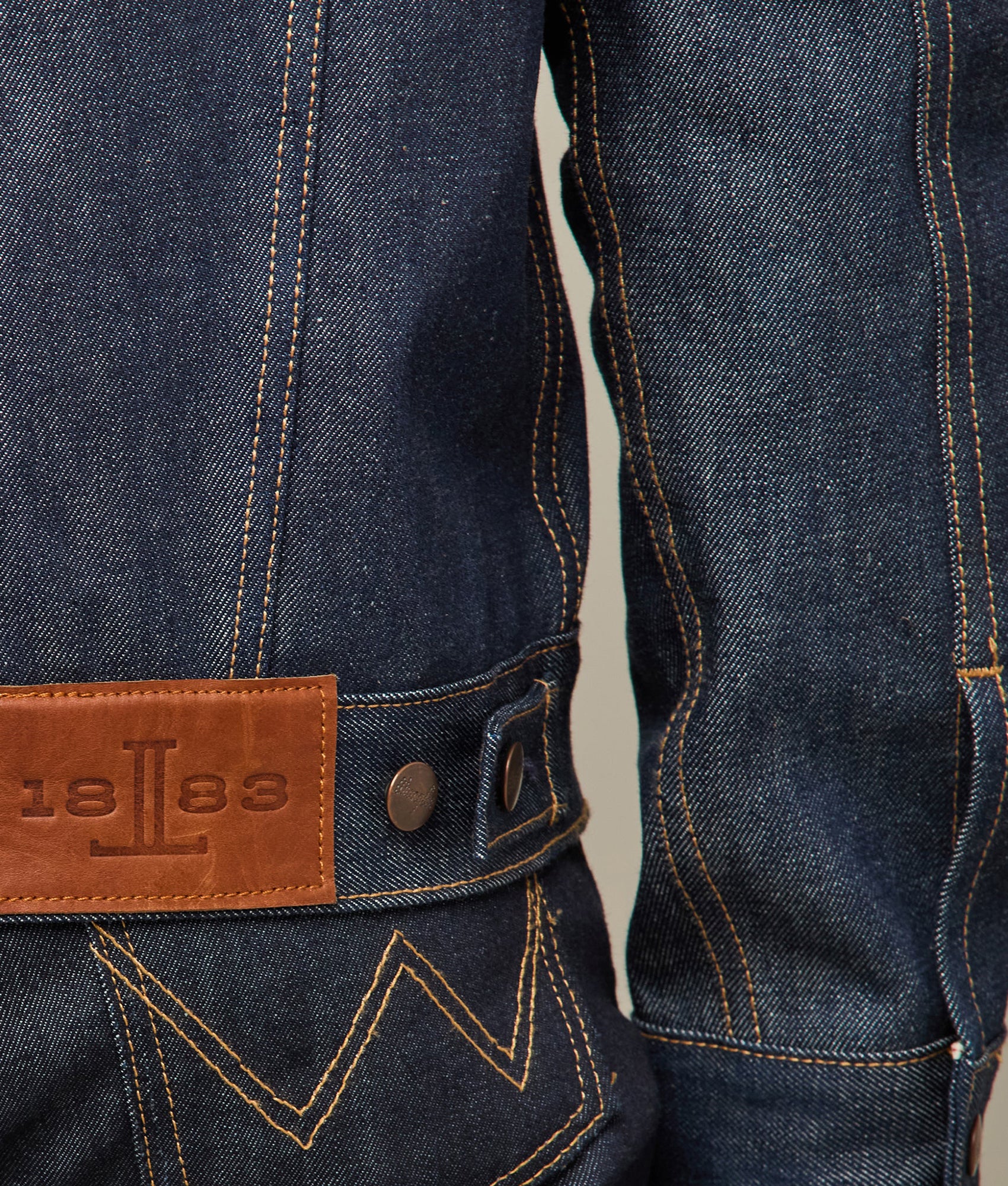 Wrangler x Lucchese Men's Dark Wash Denim Jacket - Classic Western Style for Casual Wear & Outdoor Adventures