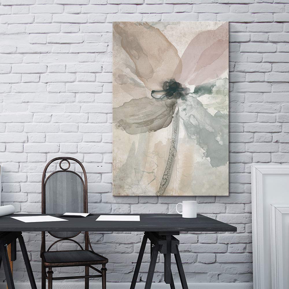 Wall26 Abstract Flower Giclee Canvas Wall Art - 12x18 Inches Modern Home Decor for Bedroom, Living Room, and House Decoration