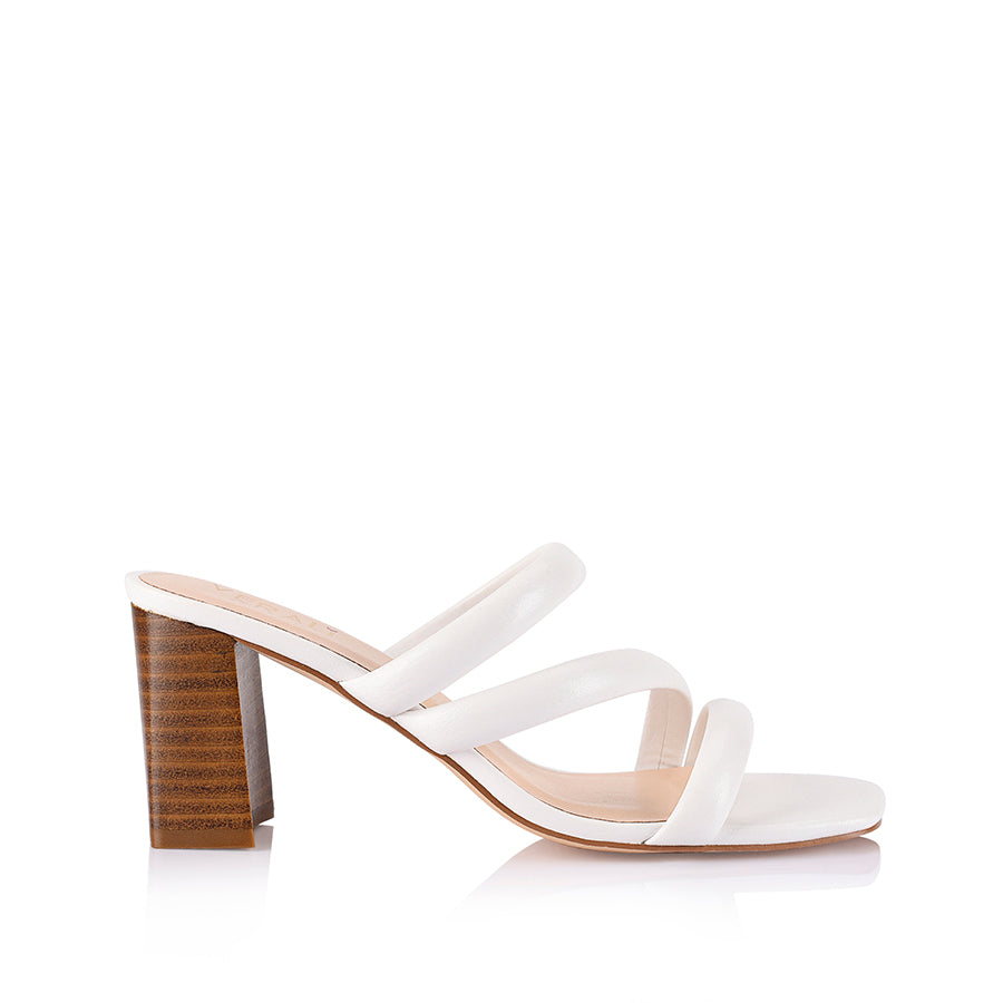 NaeNae Women's Block Heel Sandals - Comfortable White Summer Shoes for Casual Outings, Date Nights & Beach Vacations