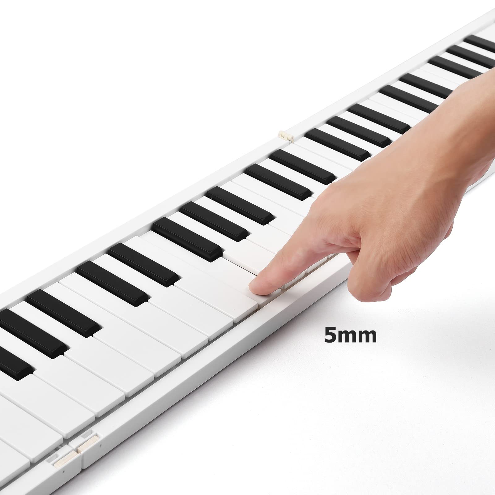 88-Key Foldable Electronic Piano Keyboard - Portable Digital Piano with Full-Size Keys for Beginners & Students | Perfect for Home Practice, Travel & Music Lessons
