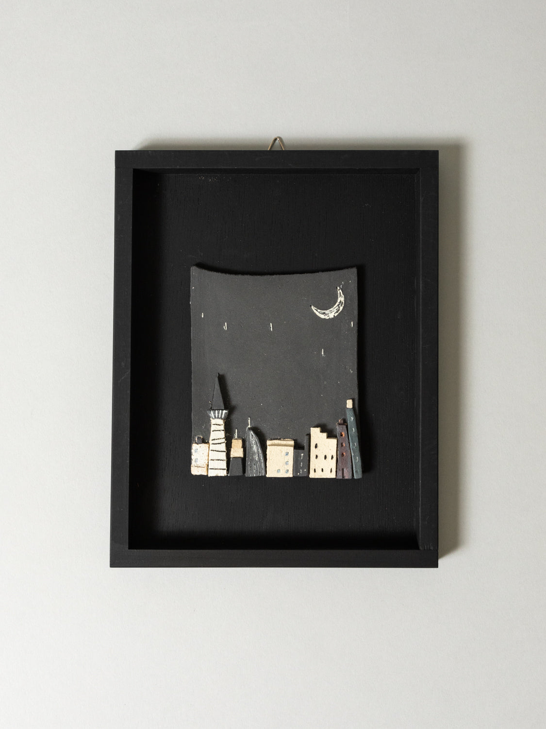 Ceramic City Wall Art No. 3 - Handcrafted Home Decor for Living Room, Bedroom & Office - Unique Urban Landscape Artwork