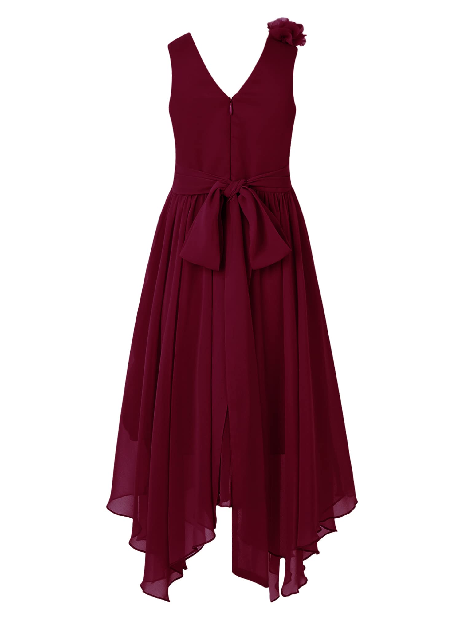 Princess Flower Dress for Girls - Elegant Pleated Pageant Gown for Birthday, Prom & Bridesmaid | Perfect for Special Occasions & Photo Shoots