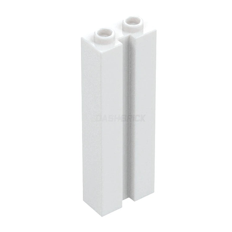 **LEGO Brick 1x2x5 with Groove - White (88393) - Perfect for Custom Builds, Model Kits & Creative Play**