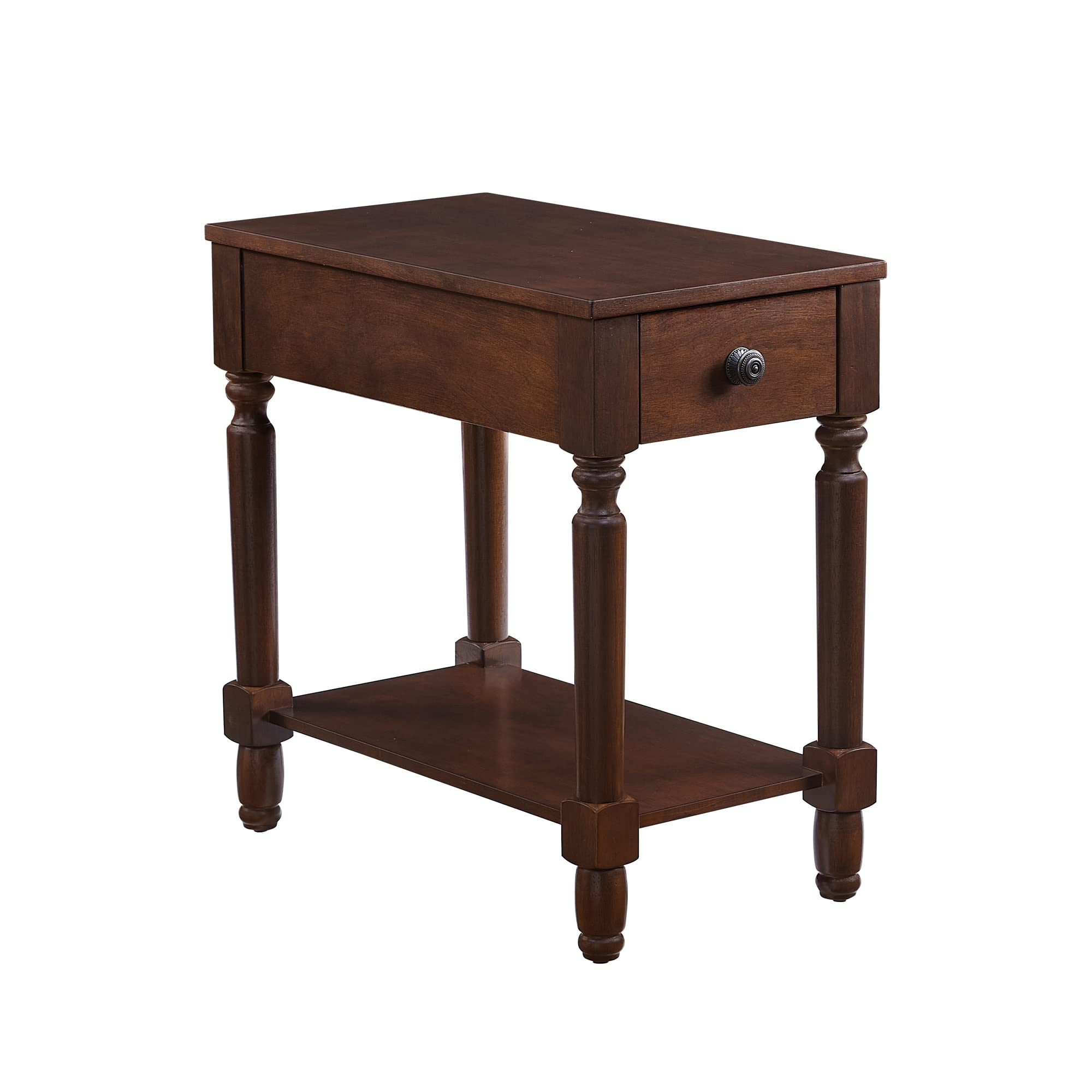 Dark Brown Ball & Cast Wood End Tables - 13