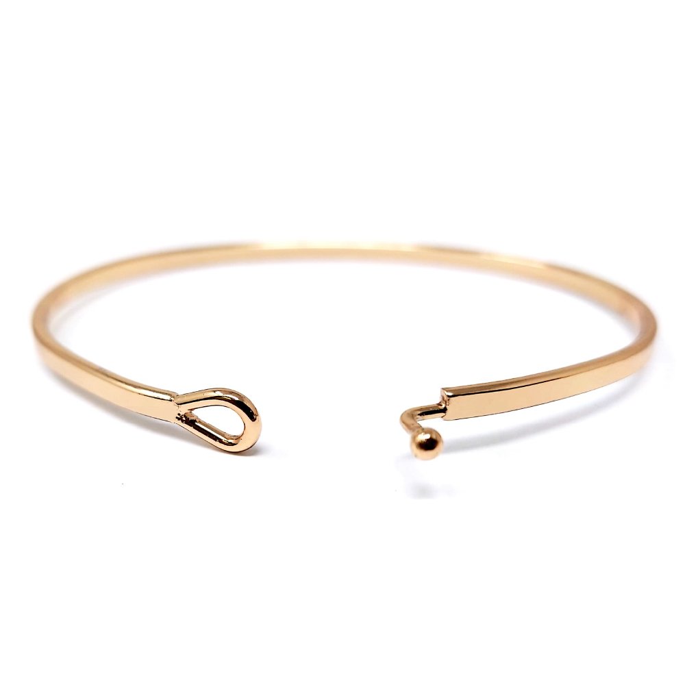 Inspirational 'Anything Is Possible' Engraved Rose Gold Thin Cuff Bangle Bracelet for Women - Perfect for Gifts, Daily Wear & Motivational Jewelry