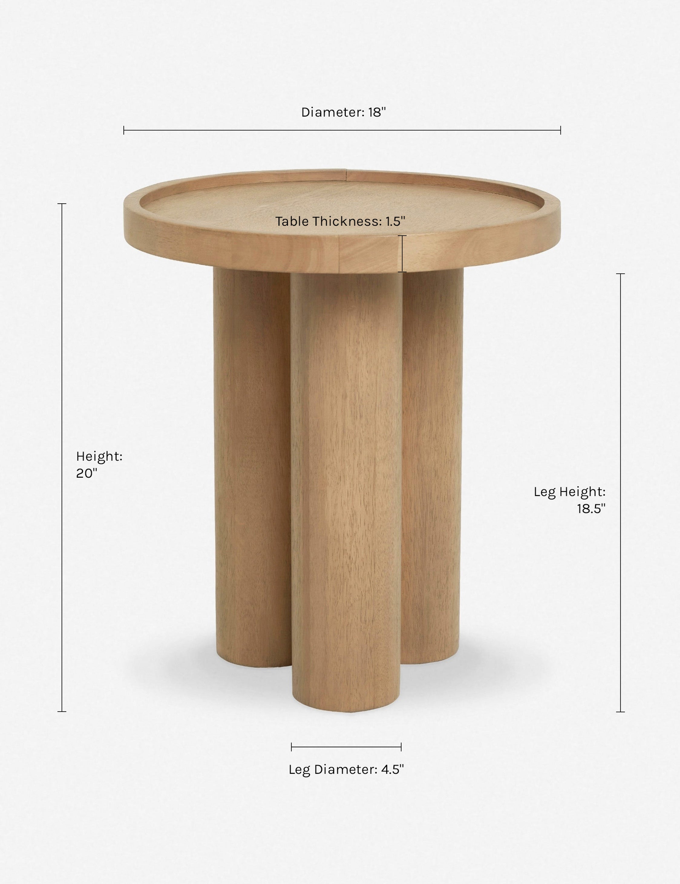 Delta Side Table - Modern End Table with Storage Shelf, Small Accent Table for Living Room, Bedroom, or Office - Perfect for Holding Lamps, Books & Decor