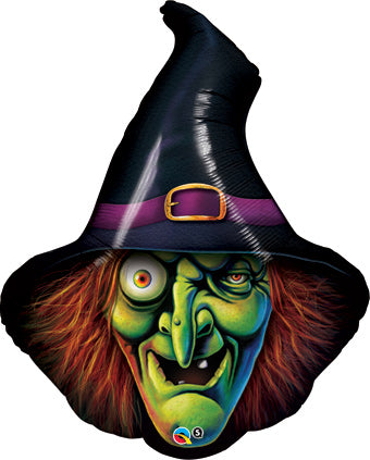 Wicked Witch Foil Balloon - Halloween Party Decorations, Spooky Themed Birthday Supplies, Witch-Themed Celebration Balloons for Halloween Parties, Home Decor & Events