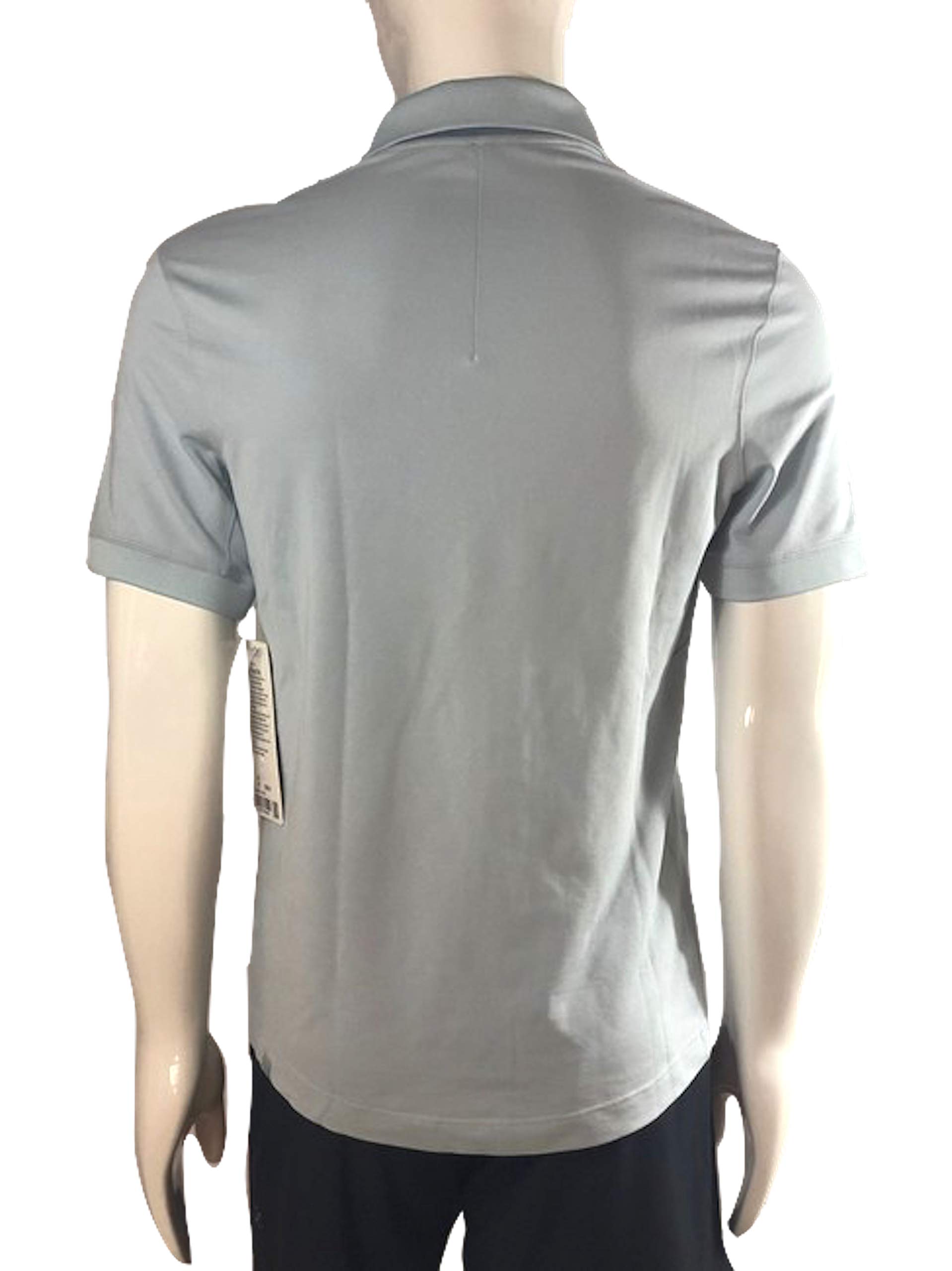 Lululemon Men's Tech Pique Polo Shirt - Breathable, Moisture-Wicking Golf & Tennis Shirt for Men in Dawn Blue | Perfect for Workouts, Casual Wear & Outdoor Activities