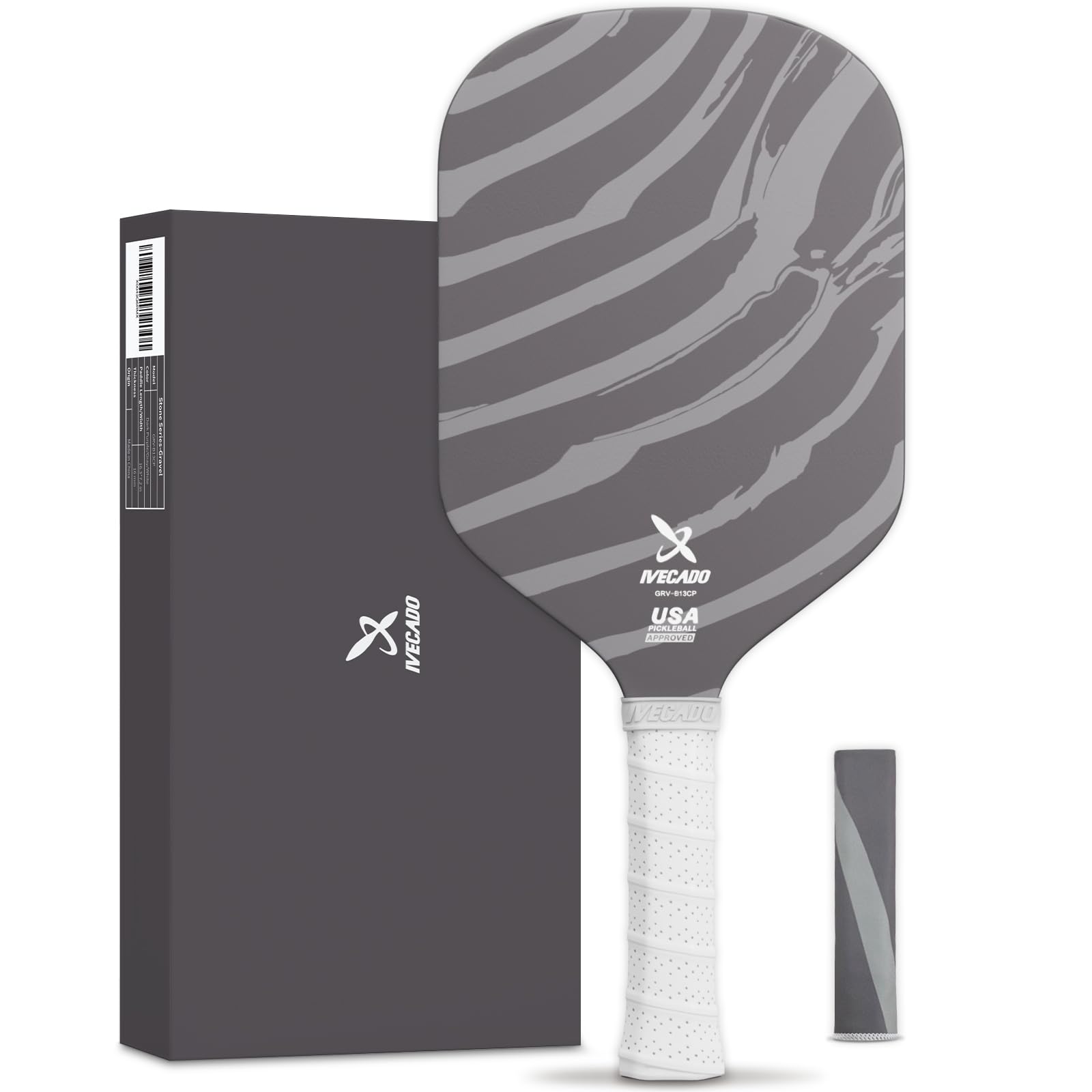 IVECADO 2024 Carbon Fiber Pickleball Paddle - Edgeless Thermoformed Design with 16mm Honeycomb Core, Elongated Shape for Men & Women | Perfect for Tournament Play & Recreational Games