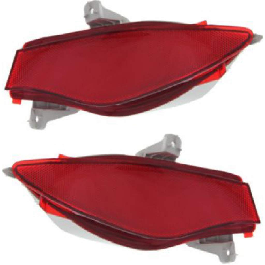 2010-2012 Mazda CX-7 Rear Reflector Set - DOT Certified Driver & Passenger Side Replacement (MA2892100 MA2893100) for EH44-51-660 EH44-51-650 - Perfect for Night Safety & Vehicle Customization