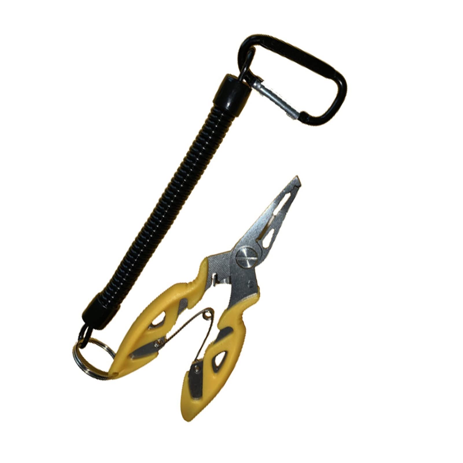 **Yellow Fishing Pliers Set - Multifunctional Hook Remover, Line Cutter & Scissor for Braid, Lure & Tackle - Rugged & Practical Tool for Saltwater & Freshwater Fishing**    *(Ideal for Cutting Lines, Removing Hooks & Handling Lures – Perfect for Anglers & Outdoor Enthusiasts)*