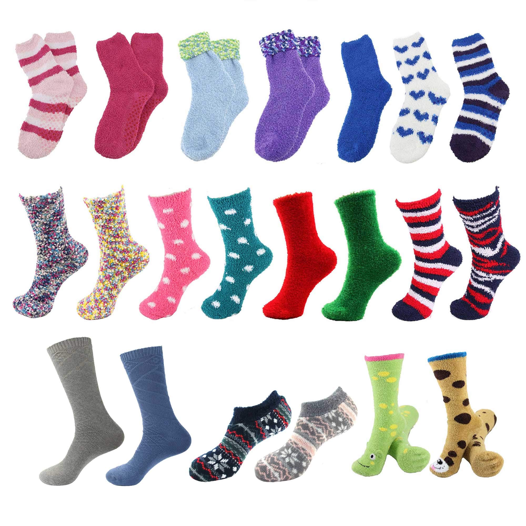 BambooMN Sock of the Month Club - 3 Pairs Ultra Soft & Cozy Women's Bamboo Socks for Home, Lounge & Gifting - Subscription Box for Relaxation & Comfort