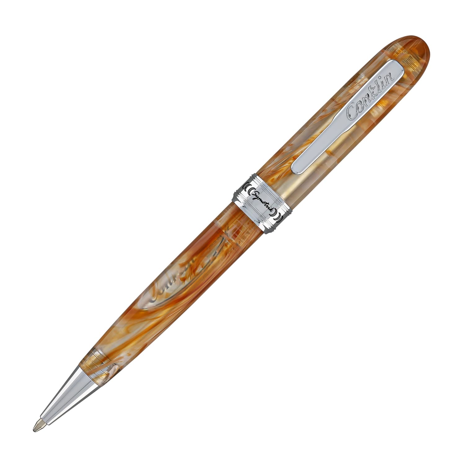 Conklin Symetrik Ballpoint Pen - Caramel Sundae Color - Premium Writing Instrument for Office, School & Gifts - Smooth Ink Flow for Professional & Everyday Use