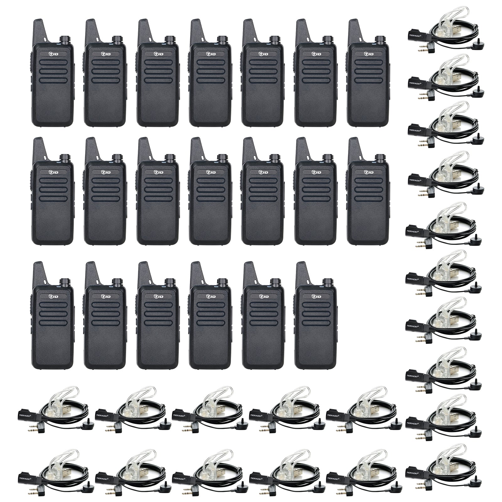 TD M8s 2-Way Radios Walkie Talkies - 10 Pack/20 Pack with VOX Handsfree Function - Long Range Communication for Outdoor Adventures, Construction Sites & Emergency Preparedness