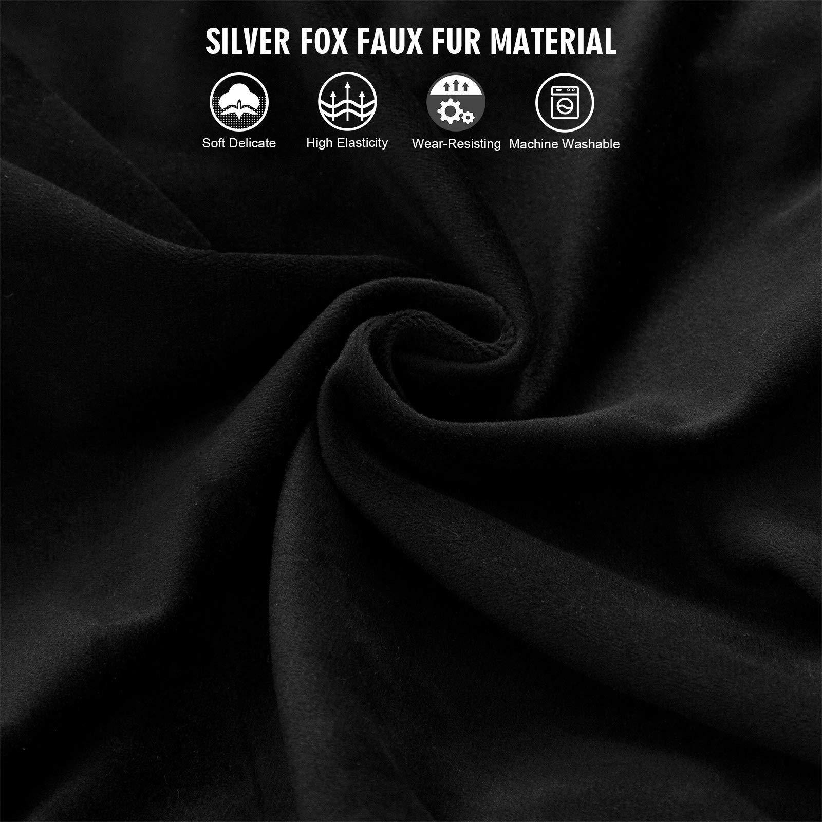 2-Piece Velvet Club Chair Cover Set with Cushion Cover - Stretchable Jacquard Spandex Armchair Protector for Living Room, Bar, Hotel & Internet Cafe Furniture (Black, 1 Piece) - Perfect for Home Decor, Office Seating & Commercial Spaces