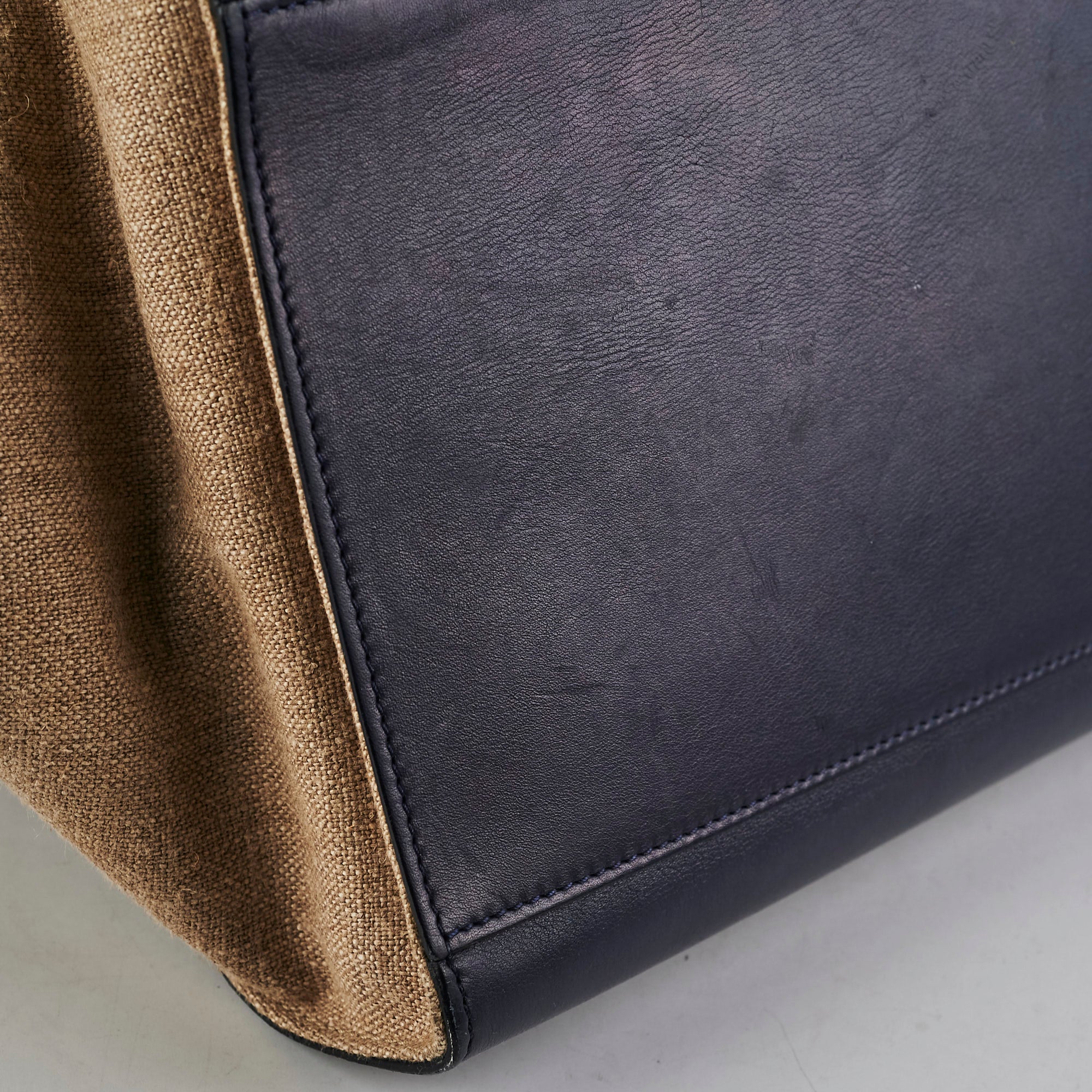 Celine Medium Trapeze Handbag in Navy & Black - Luxurious Leather Crossbody Bag for Women | Perfect for Work, Travel & Evening Events