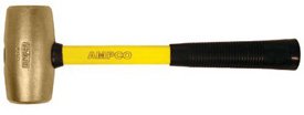 Ampco Safety Tools - Non-Sparking Brass Mallets for Hazardous Environments | Perfect for Oil Refineries, Chemical Plants & Explosive Areas