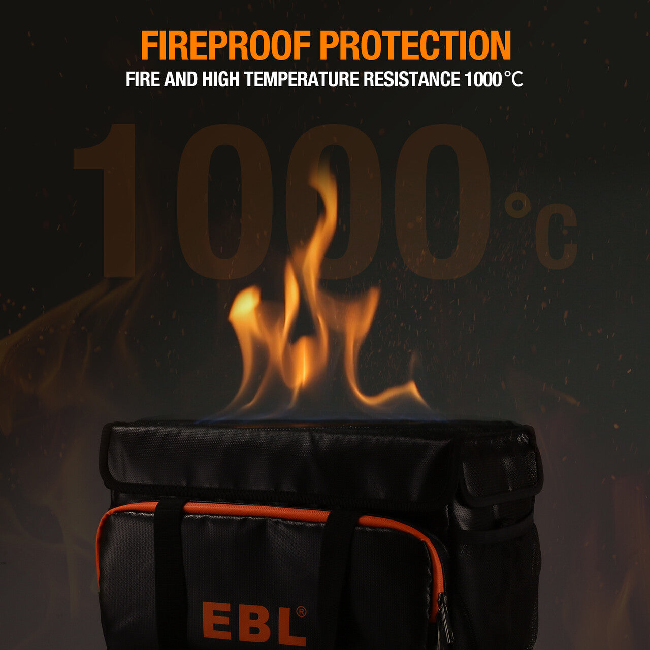 EBL Fireproof and Waterproof Portable Power Station Bag - Emergency Backup for Camping, Home & Outdoor Adventures
