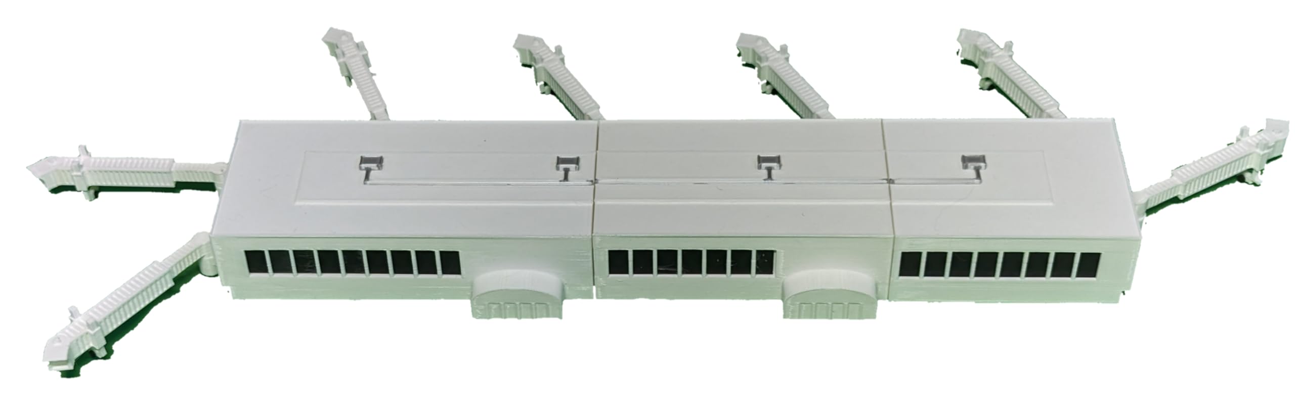 3D Printed Airport Terminal with Jet Bridges - Compatible with Daron Toy Jets | Realistic Model for Aviation Enthusiasts & Kids Playtime | Perfect for Dioramas, Collectors & Educational Scenes