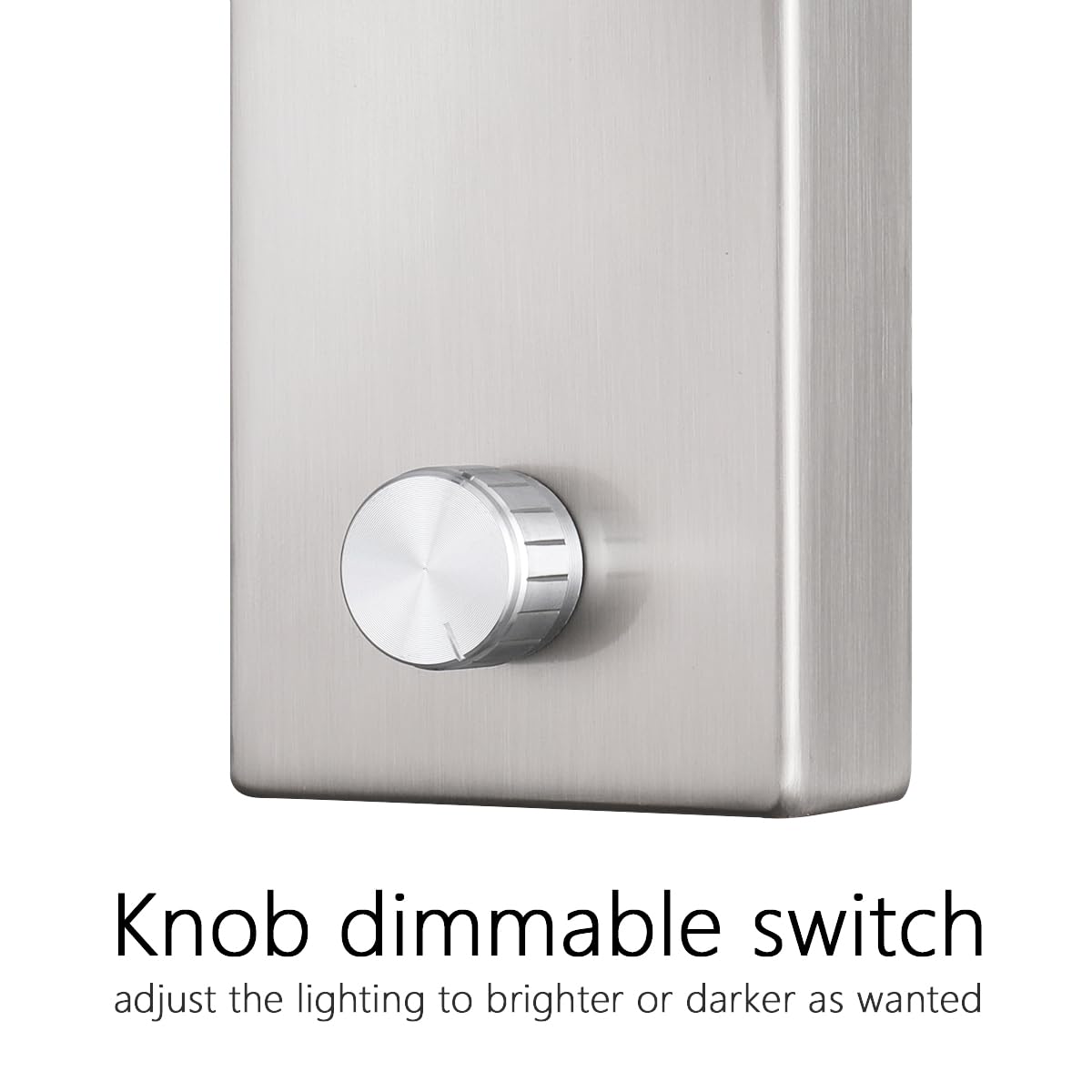 Wall Mounted LED Reading Light Sconce with Dimmer Switch - 5W Warm White 3000K Hardwired Nickel Finish (WL300) - Perfect for Bedroom, Study Room and Hallway Lighting