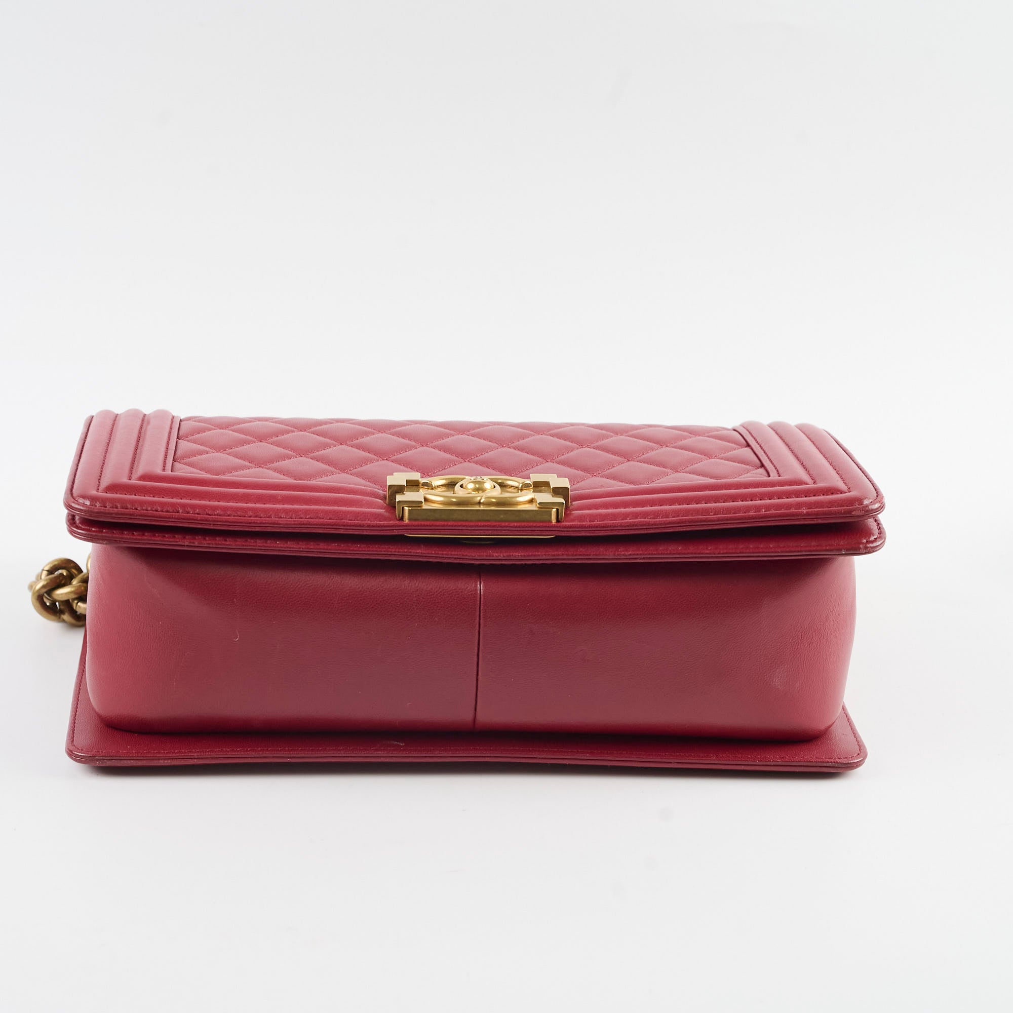 Chanel Old Medium Lambskin Leather Red Series 19 Flap Bag - Luxury Designer Handbag for Women, Perfect for Parties & Evening Events