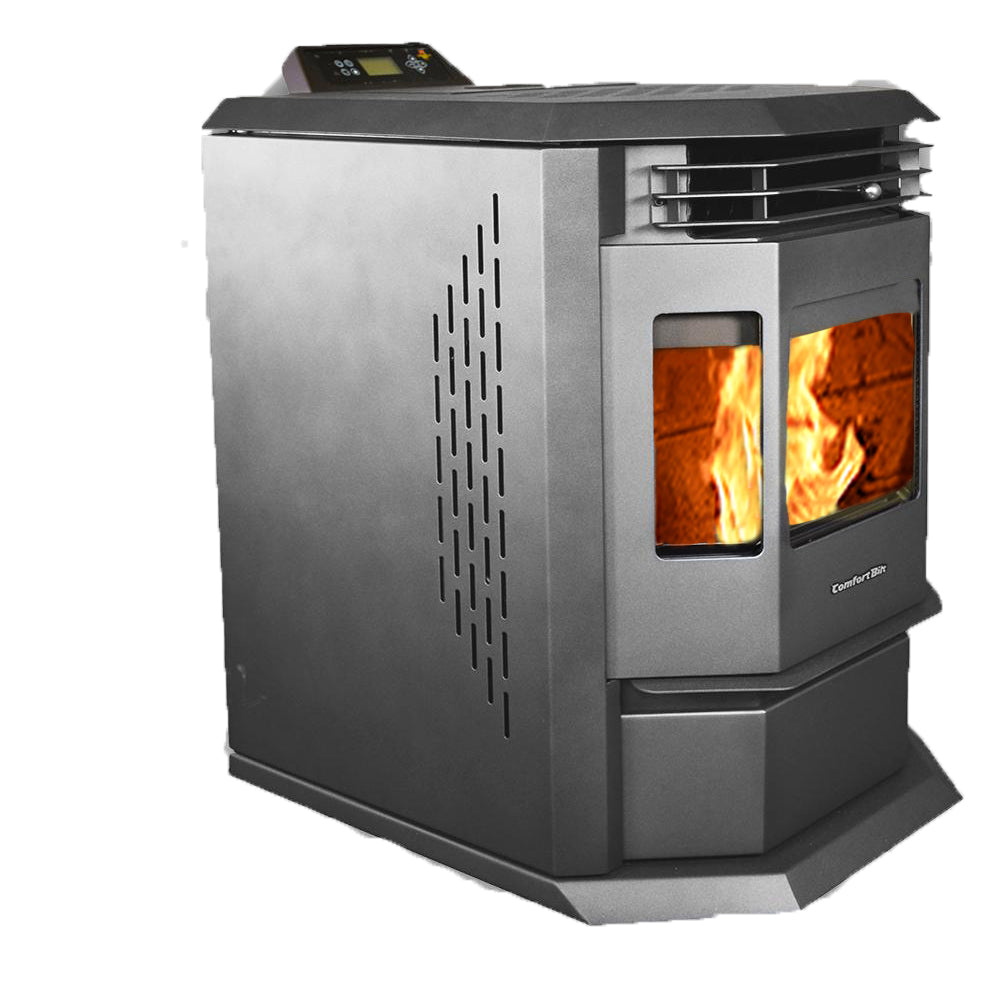 ComfortBilt HP22 Pellet Stove - Black Energy Efficient Heating Stove for Home, Cabin & RV | Eco-Friendly Wood Pellet Burner with High Heat Output
