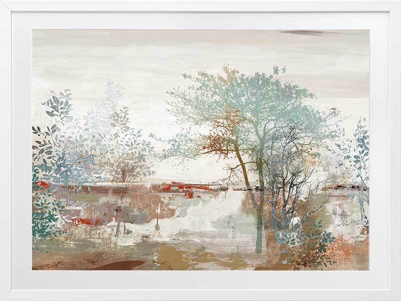 Autumn Silence Framed Art Print - Landscape Wall Decor for Living Room, Bedroom & Office - Perfect Fall Home Decoration