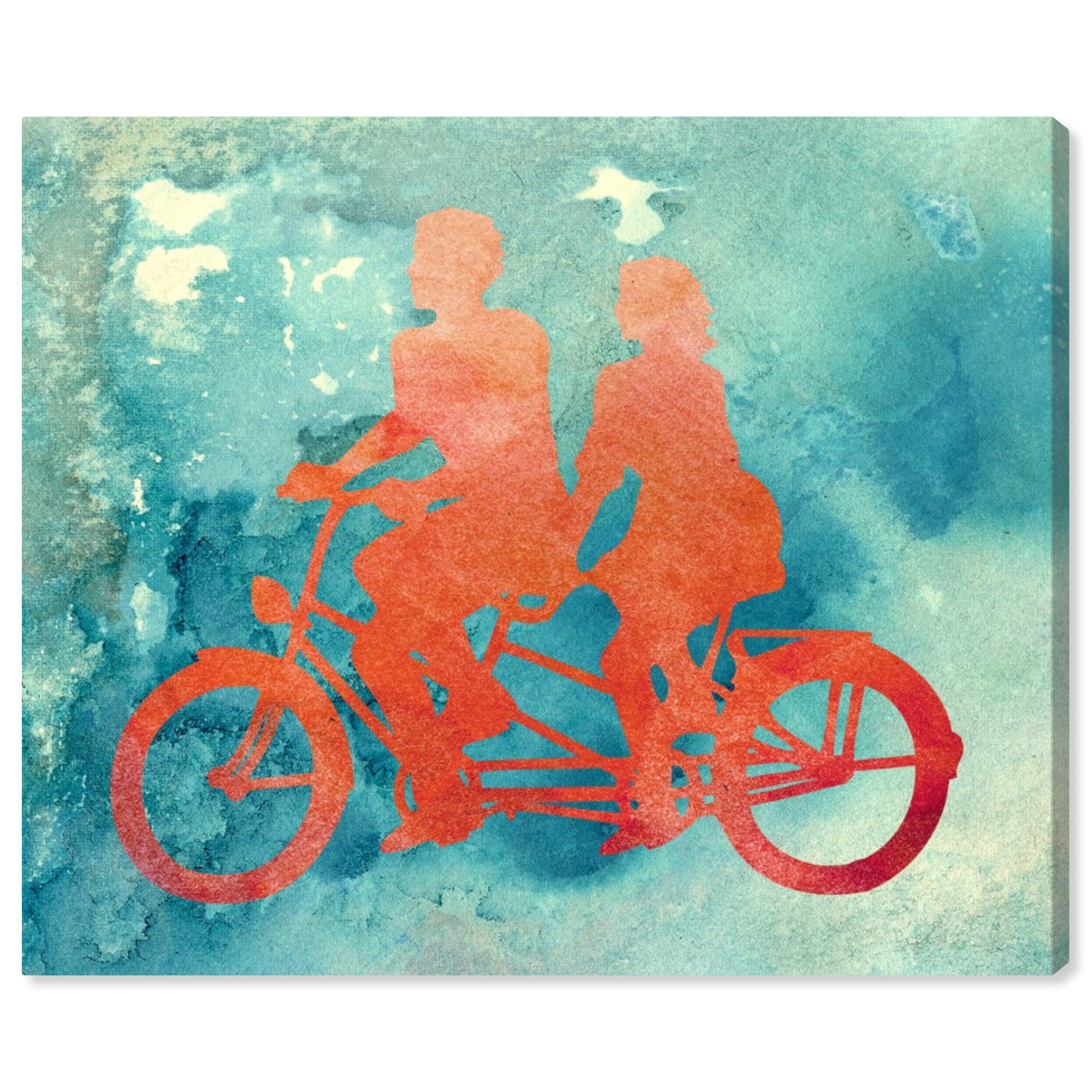 La Bicyclette Transportation Wall Art Canvas Print - 36