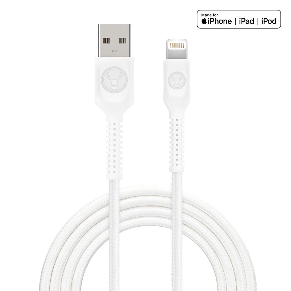 Bonelk Durable USB A to Lightning Cable 1.2m (4ft) - Fast Charging & Data Sync, MFi Certified, Nylon Braided, Compatible with iPhone 14/13/12/11/X/8/7 - Perfect for Home, Office, and Travel Charging