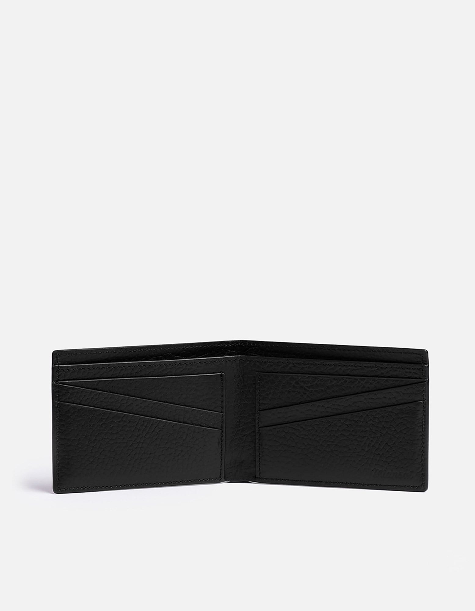 Premium Textured Black Leather Billfold Wallet for Men - Slim RFID Blocking Bifold Wallet - Perfect for Everyday Use, Business & Travel
