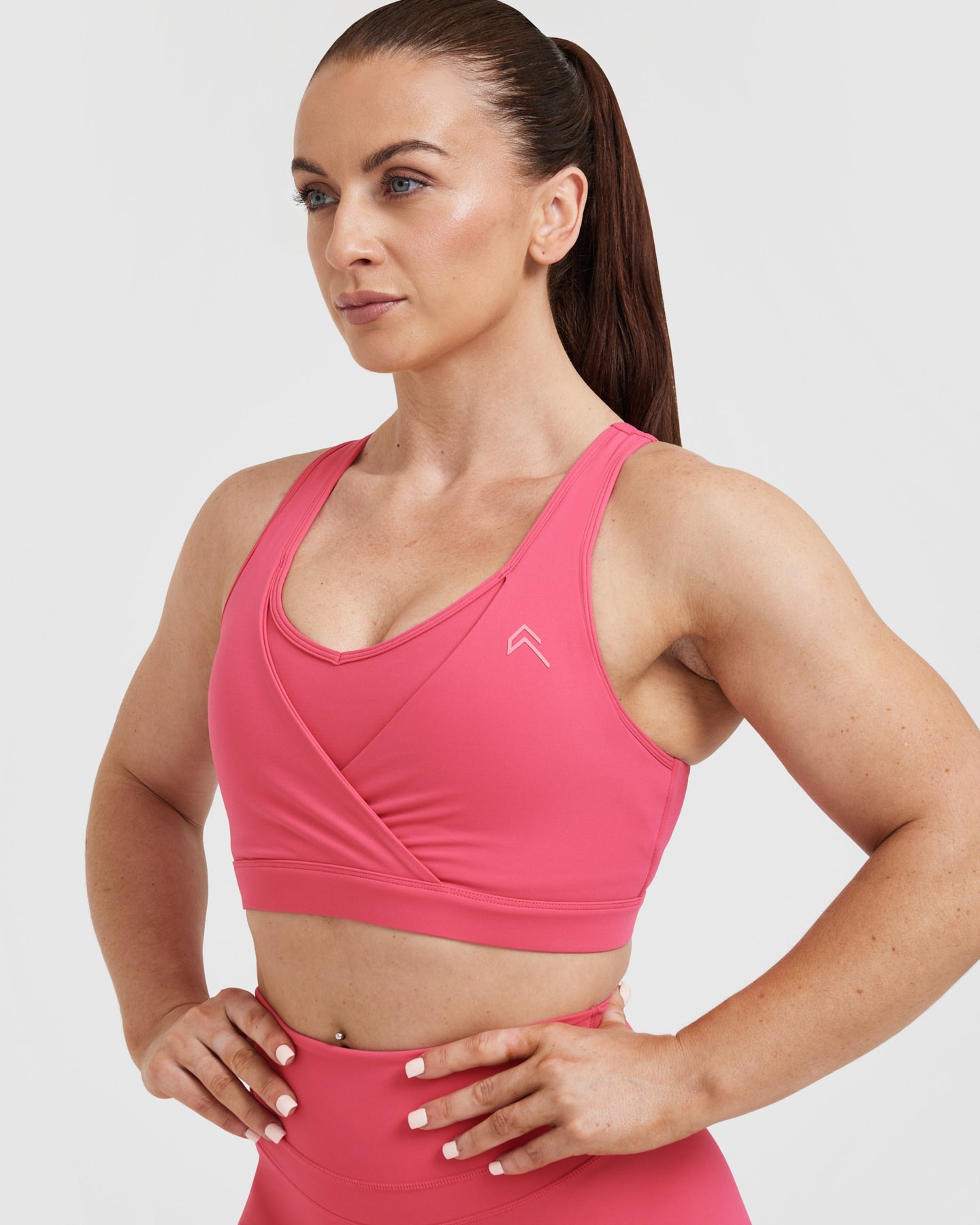 High Support Seamless Sports Bra for Women - Soft Velvet Pink - Perfect for Yoga, Running & Gym Workouts