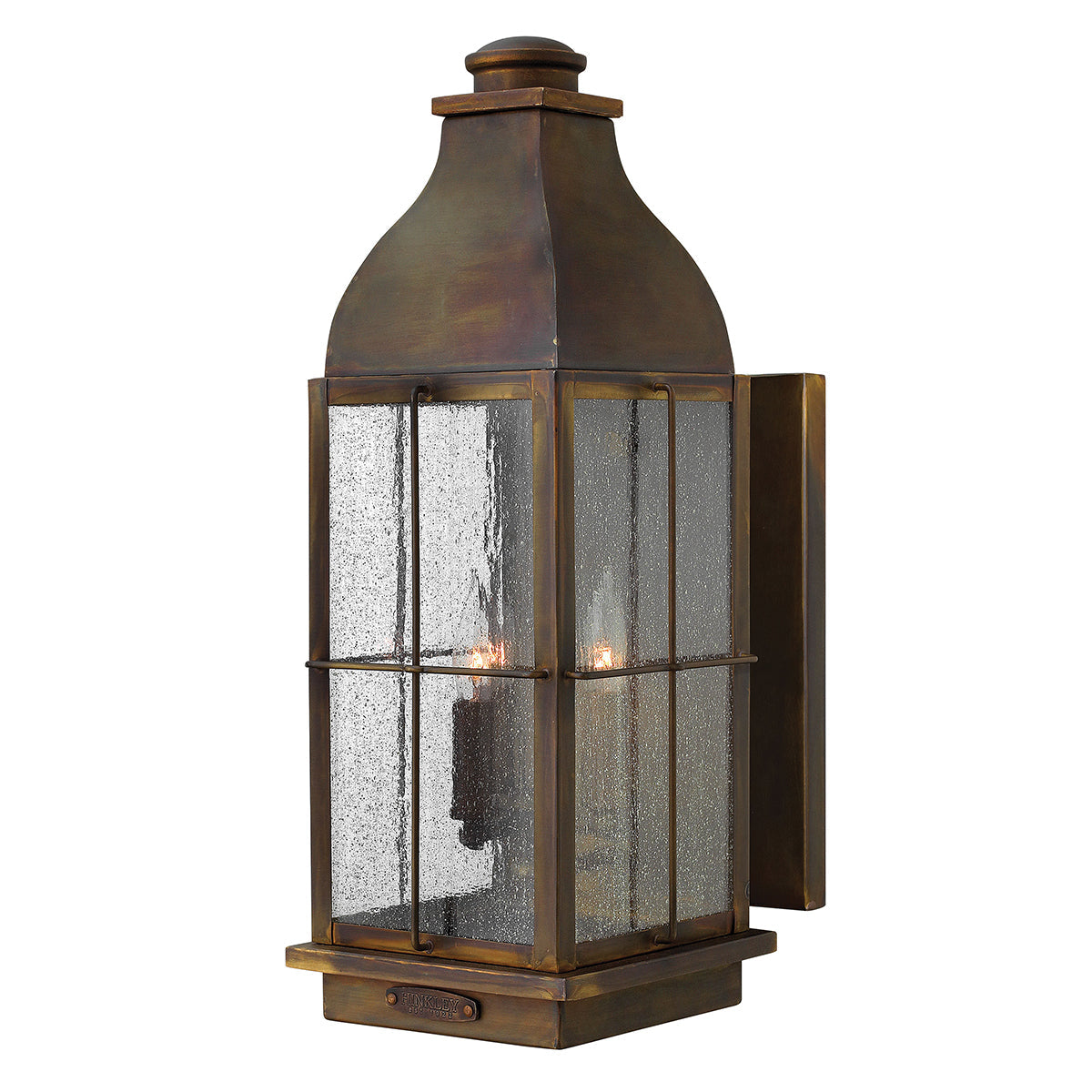 Bingham Small/Medium/Large Wall Lantern with Sienna Finish - Outdoor Lighting for Porch, Patio, and Garden Decor