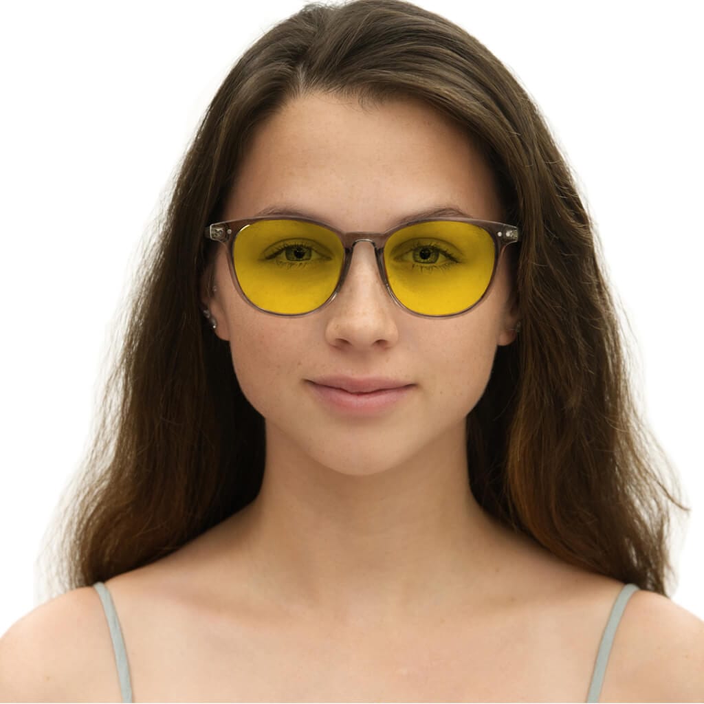 DayMax Billie Glasses - Trendy Pearl Grey Cat Eye Frames for Women | Perfect for Office, Reading & Fashion Accessories