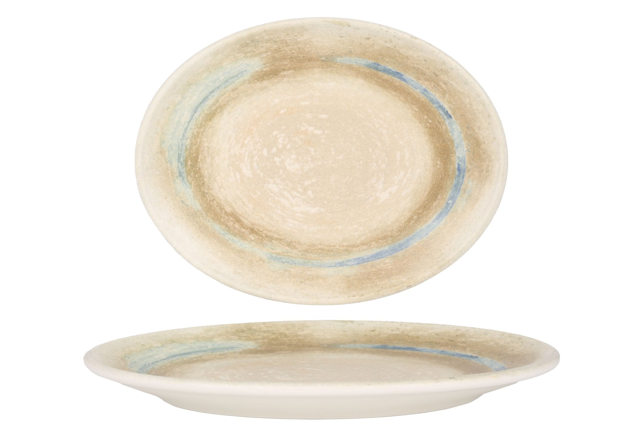 25cm Ceramic Dinner Plate Set - Elegant & Durable Service Plates for Restaurants, Home Dining, and Party Entertaining