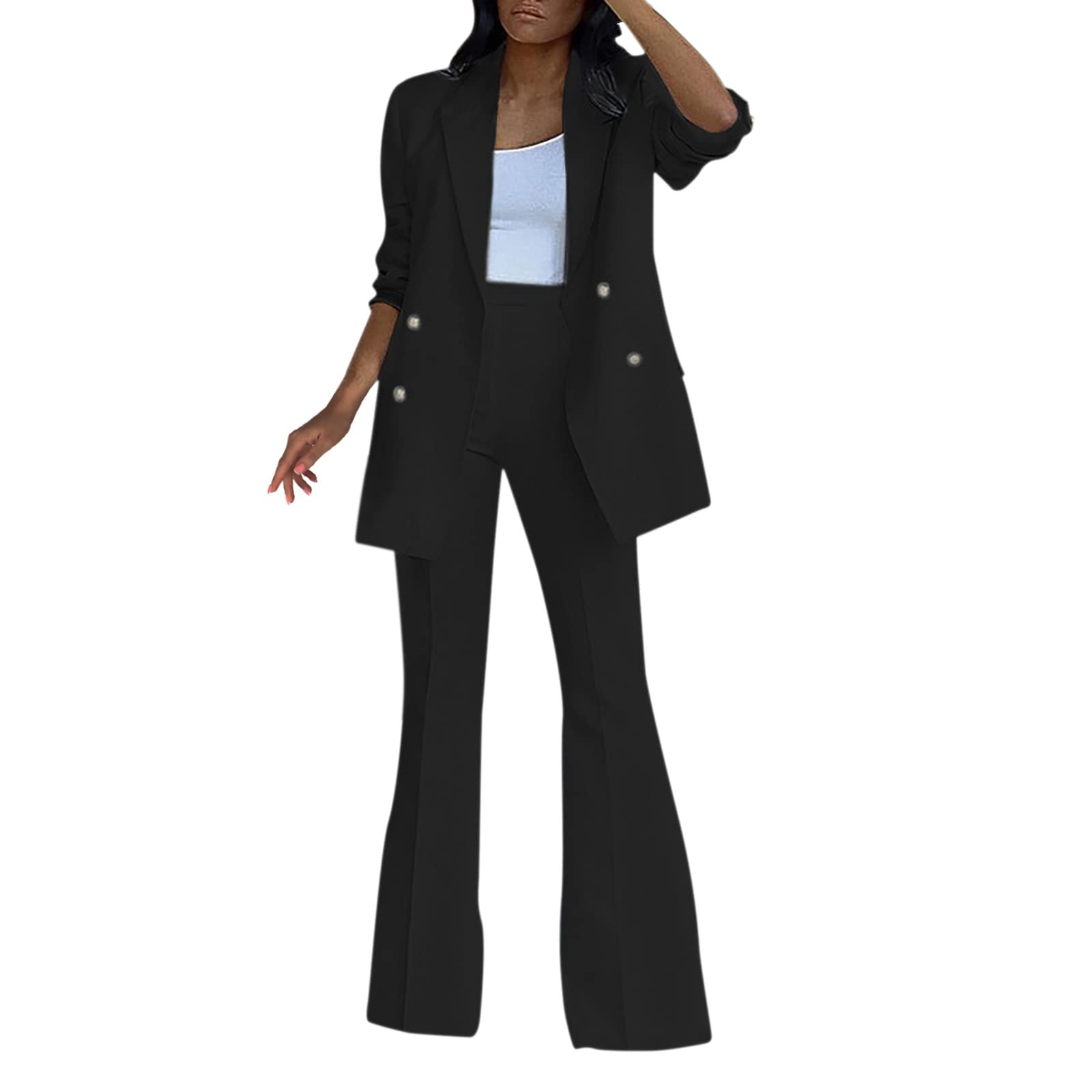 Elegant Hemlock Pant Suits for Women - Plus Size Wedding Guest Outfit with Long Sleeves | Perfect for Formal Events, Office Wear & Special Occasions