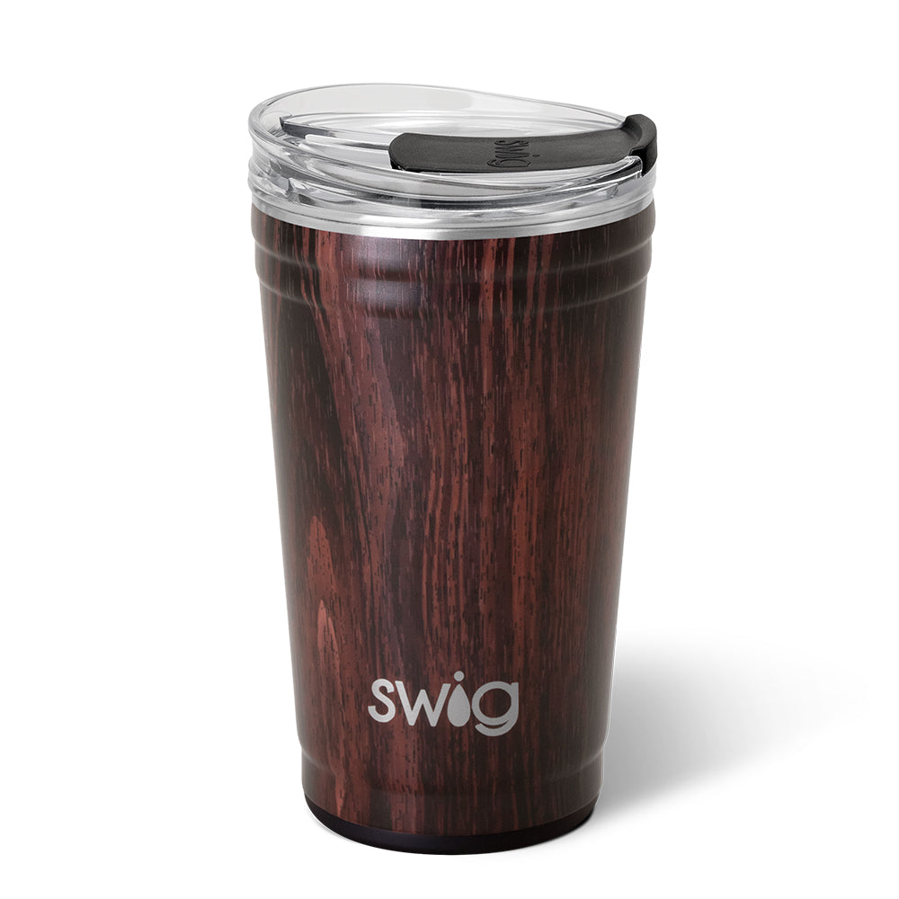 24oz Bourbon Barrel Party Cup - Whiskey Themed Drinking Glass for Bourbon, Beer & Cocktails - Perfect for Parties, BBQs & Tailgating