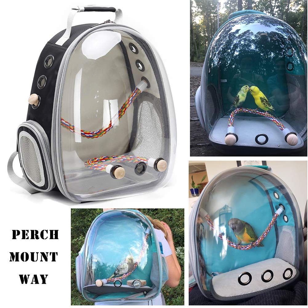 Portable Bird Travel Backpack with Built-in Fan - Perfect for Small Pets, Outdoor Adventures & Air Travel