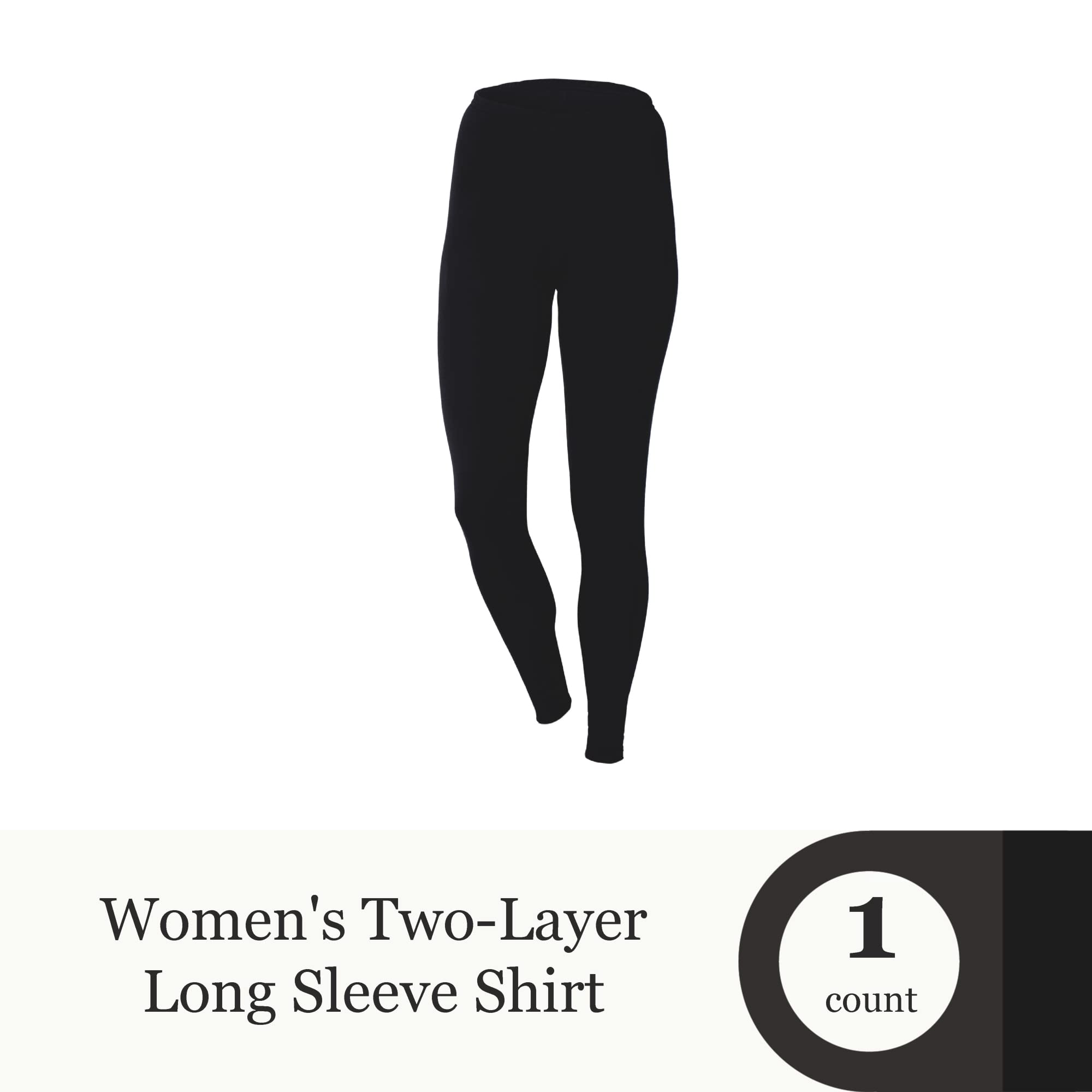 Stanfield's Women's 2-Layer Thermal Leggings - Warm Fleece Lined Winter Tights for Cold Weather, Yoga, Running & Outdoor Activities