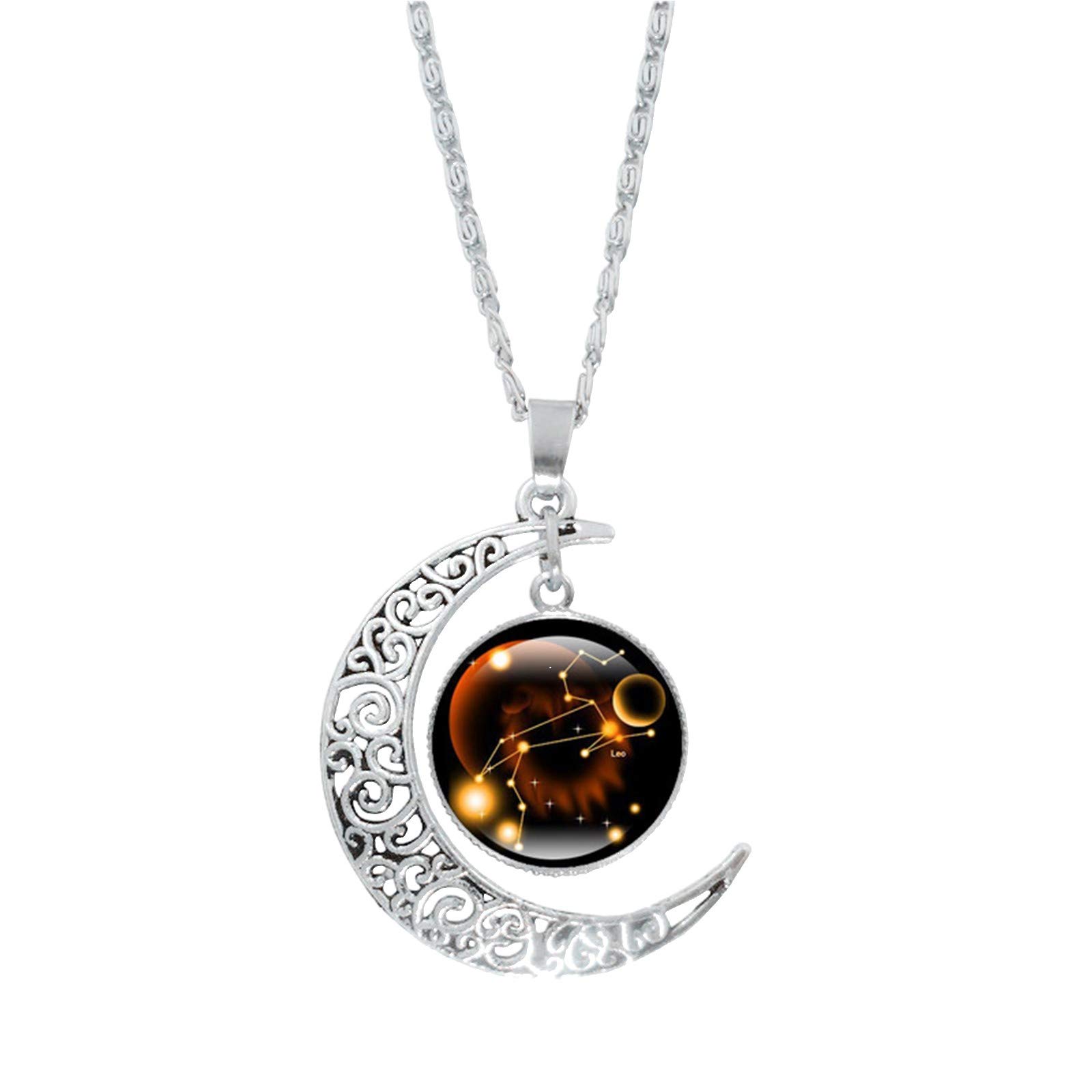 Moon Necklace for Women - Elegant Galaxy Crescent Moon Pendant Jewelry, Perfect Gift for Daughter, Girlfriend or Mother | Birthday, Anniversary, Valentine's Day Present | Everyday Wear & Special Occasions